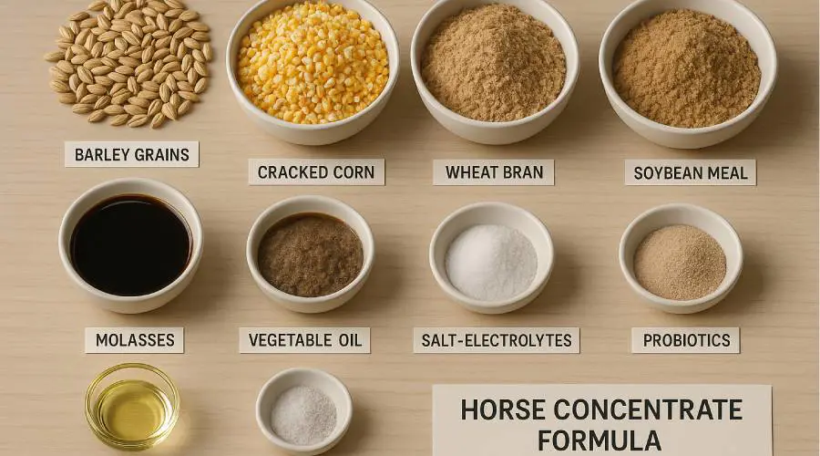 فرمول کنسانتره اسب