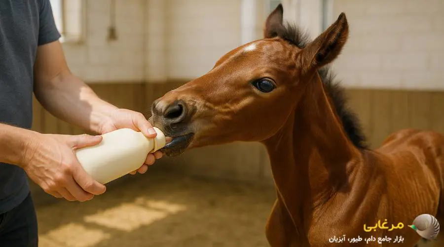 نحوه مصرف شیر خشک اسب