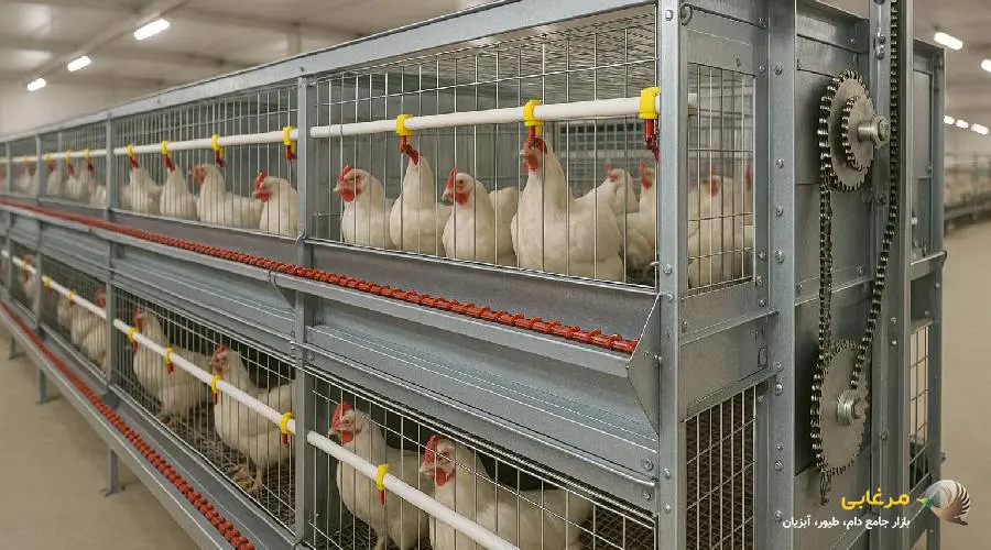قفس مرغداری صنعتی