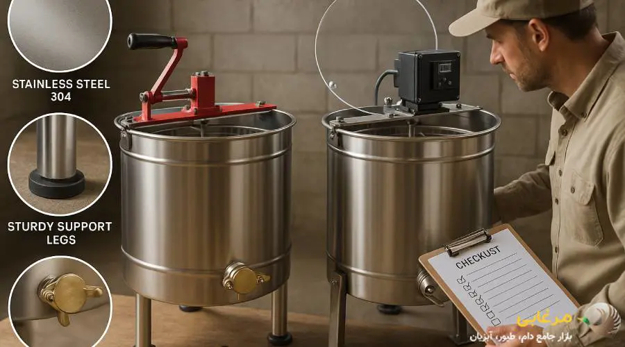 نکات مهم هنگام خرید اکستراکتور یا عسل گیر