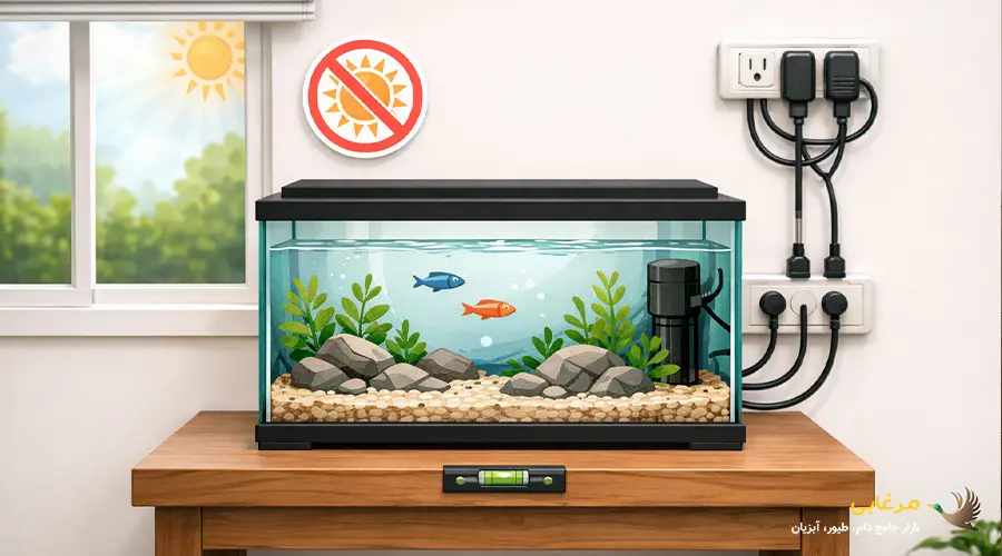 محل نصب آکواریوم