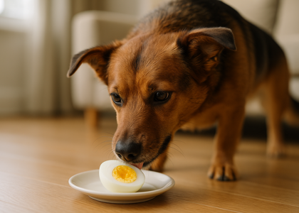 تخم مرغ برای سگ: خوراکی مقوی و سالم 