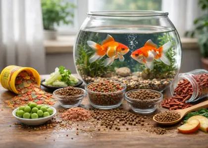 غذای ماهی قرمز | راهنمای کامل انتخاب، مقدار و برنامه تغذیه گلدفیش