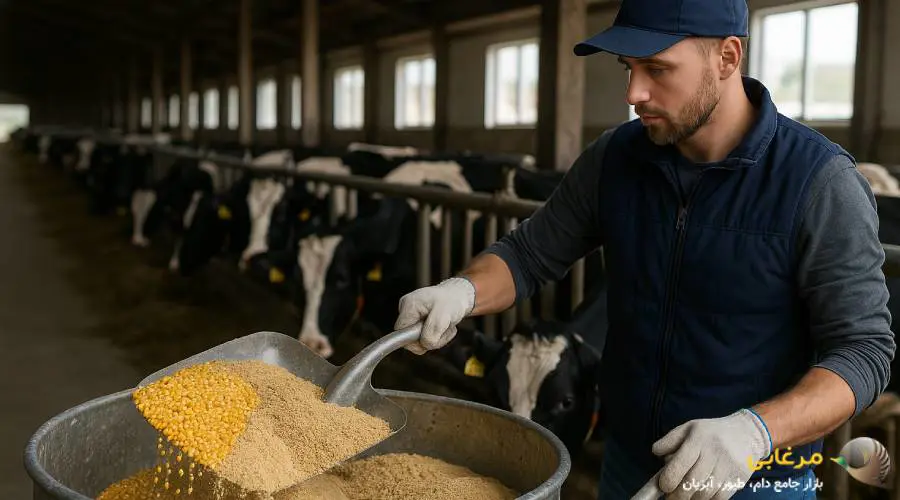 نحوه مصرف ذرت دامی