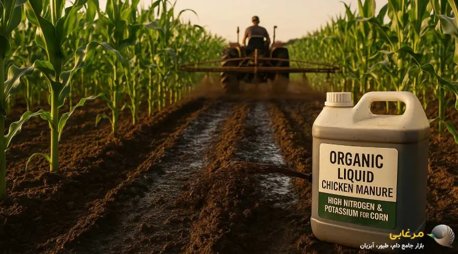 کود مرغی مایع برای ذرت