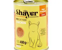 کنسرو شایر زرد طعم مرغ 400yellow shayerگرم