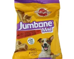 تشویقی سگ پدیگری ژامبون | pedigree mini jumbone | طعم بیف | وزن 160 گرمی