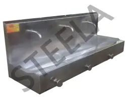  دستشویی استیل سه چشمه پدالی HY-133