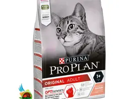 غذای خشک گربه بالغ پورینا پروپلن با طعم ماهی سالمون Purina pro plan orginal adult with salmon وزن ۱۰ کیلوگرم