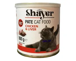 کنسرو غذای گربه شایر مدل Chicken&Liver وزن 800 گرم
