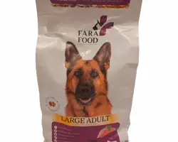 غذای خشک سگ بالغ نژادهای بزرگ مرغ و برنج برند FaraFood