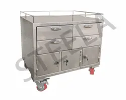  میز استیل کمد دار  HY-152