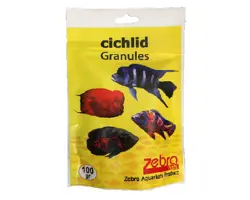 غذای ماهی زبرا مدل chichlid granules وزن 100 گرم