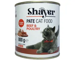 کنسرو غذای گربه شایر با طعم گوشت گاو و پرندگان Shayer Beef & Poultry وزن ۸۰۰ گرم کنسرو غذای گربه شایر با طعم گوشت گاو و پرندگان Shayer Beef & Poultry وزن ۸۰۰ گرم
